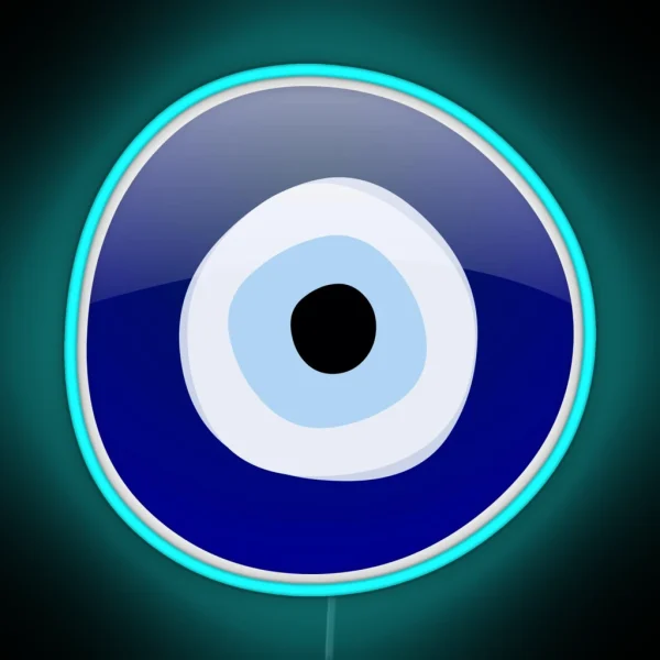 Mediterranean Evil Eye Protection RGB Neon Sign