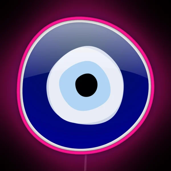 Mediterranean Evil Eye Protection RGB Neon Sign