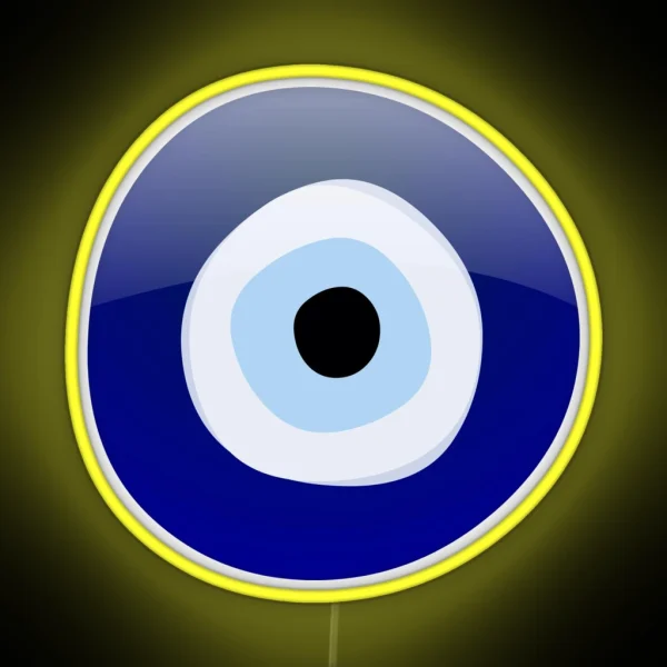 Mediterranean Evil Eye Protection RGB Neon Sign