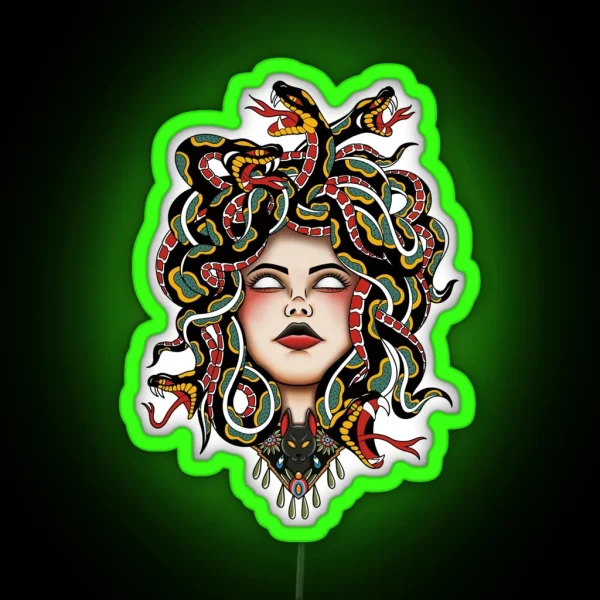 Medusa Old School RGB Neon Sign
