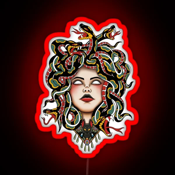 Medusa Old School RGB Neon Sign