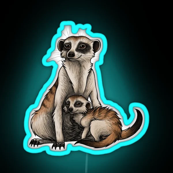 Meerkat RGB Neon Sign