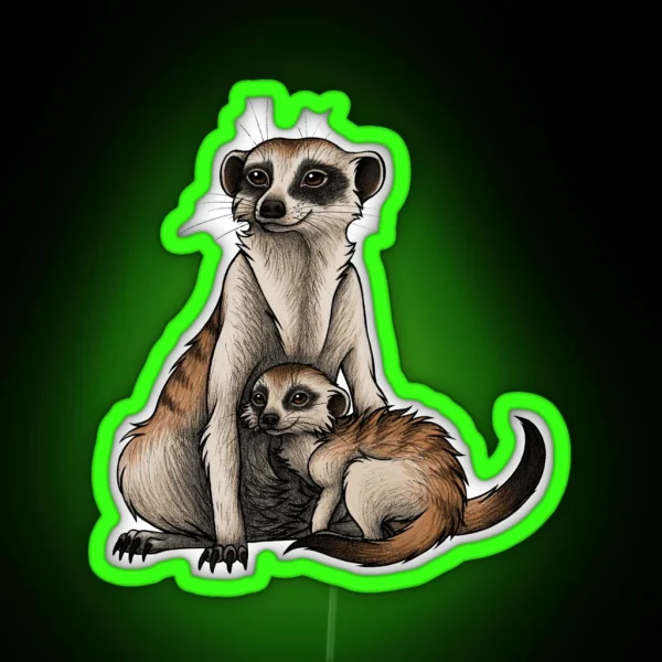 Meerkat RGB Neon Sign