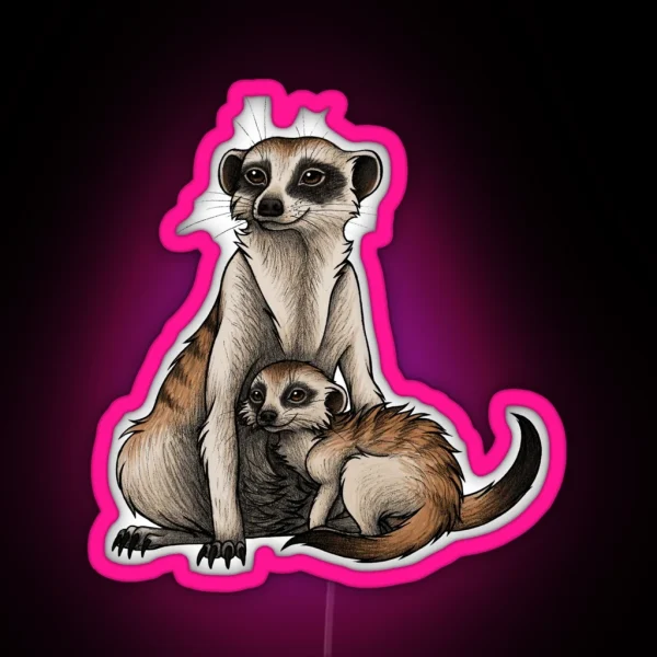 Meerkat RGB Neon Sign