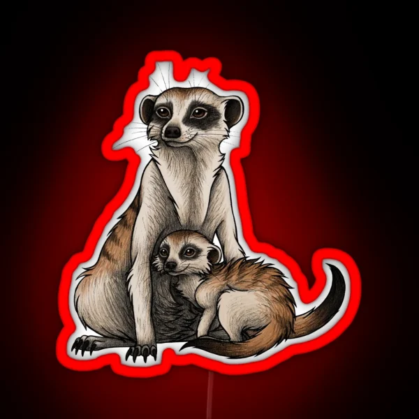 Meerkat RGB Neon Sign