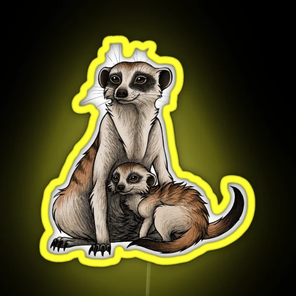 Meerkat RGB Neon Sign