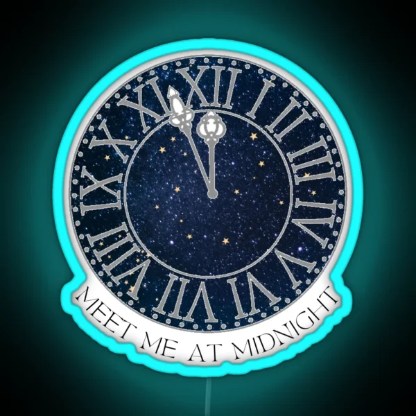 Meet Me At Midnight Taylor RGB Neon Sign