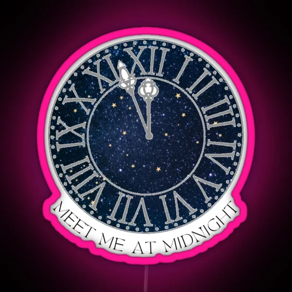 Meet Me At Midnight Taylor RGB Neon Sign