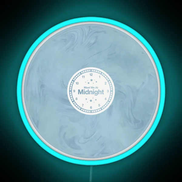 Meet Me At Midnight Vinyl Moonstone RGB Neon Sign
