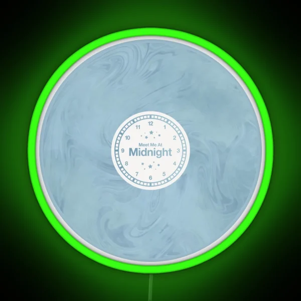 Meet Me At Midnight Vinyl Moonstone RGB Neon Sign