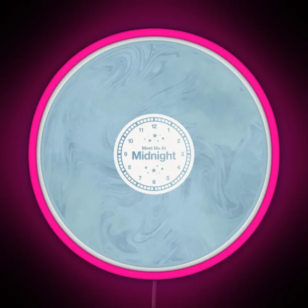 Meet Me At Midnight Vinyl Moonstone RGB Neon Sign