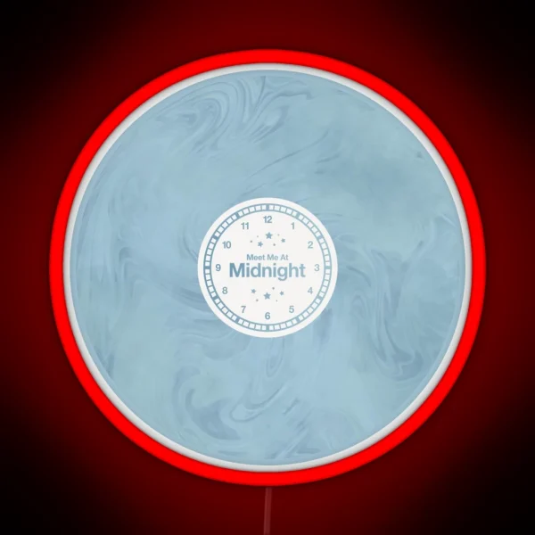 Meet Me At Midnight Vinyl Moonstone RGB Neon Sign