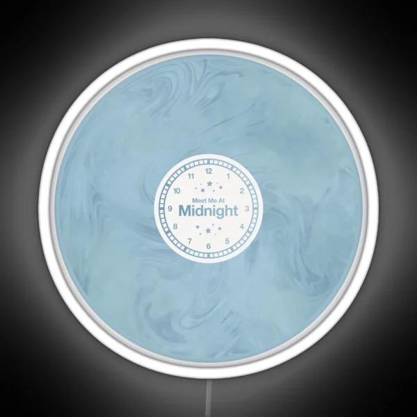 Meet Me At Midnight Vinyl Moonstone RGB Neon Sign
