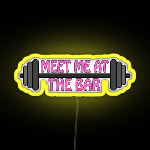 Meet Me At The Bar RGB Neon Sign