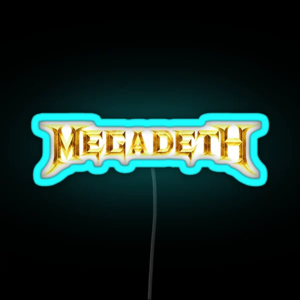 Mega Death Logo RGB Neon Sign
