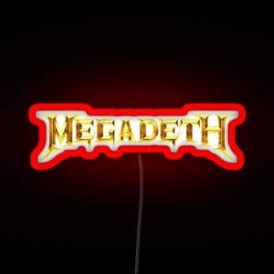 Mega Death Logo RGB Neon Sign