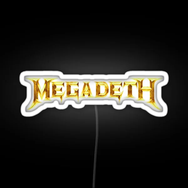 Mega Death Logo RGB Neon Sign
