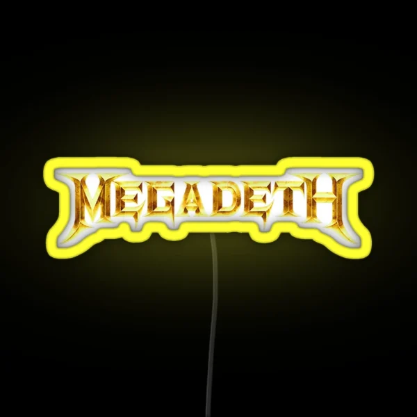 Mega Death Logo RGB Neon Sign