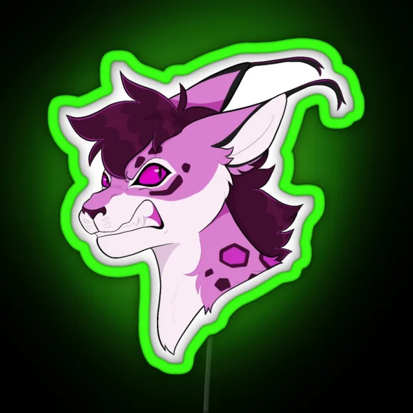 Mega Jaguar Kipo RGB Neon Sign