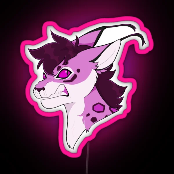 Mega Jaguar Kipo RGB Neon Sign