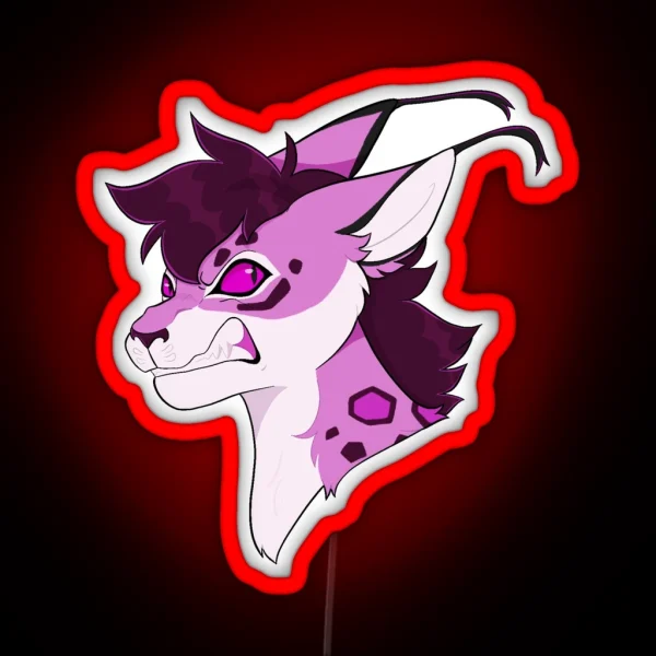 Mega Jaguar Kipo RGB Neon Sign