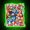RGB Neon Sign Featuring 12 Iconic Capcom Robot Masters Collectibles