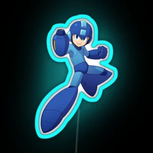 Mega Man Armed And Ready RGB Neon Sign