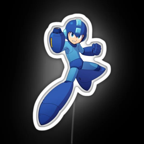 Mega Man Armed And Ready RGB Neon Sign