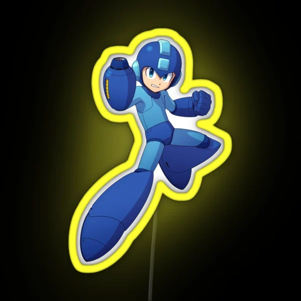 Mega Man Armed And Ready RGB Neon Sign