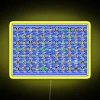 RGB LED Canvas Art Featuring Iconic Mega Man Video Game Bosses
