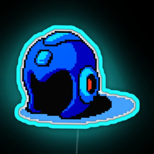 Mega Man Helmet RGB Neon Sign