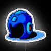 Electric Retro Gaming Mega Man Helmet Neon Sign Decor Accents