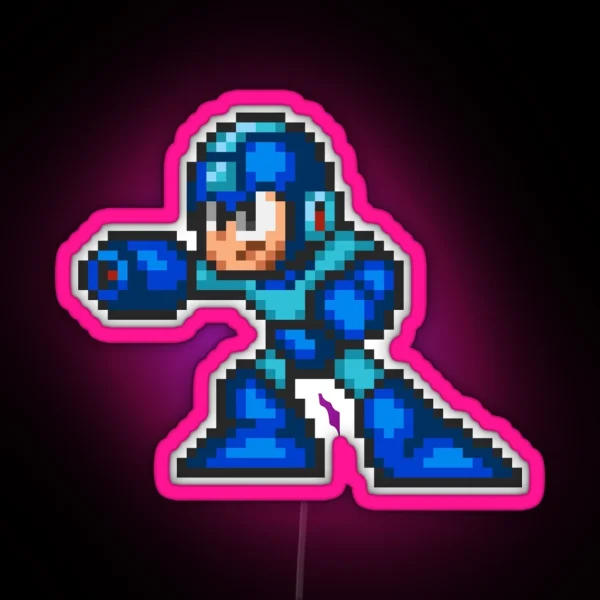 Mega Man Sprite RGB Neon Sign