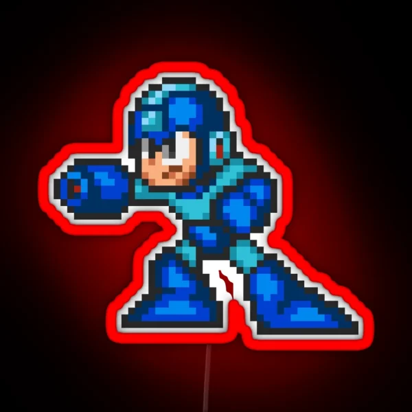 Mega Man Sprite RGB Neon Sign