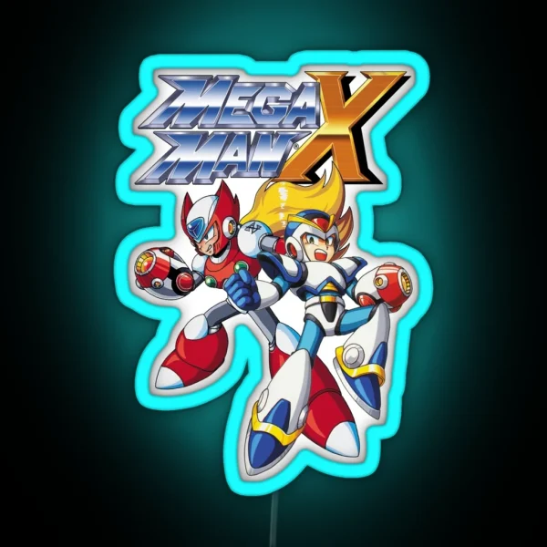Mega Man X1 RGB Neon Sign