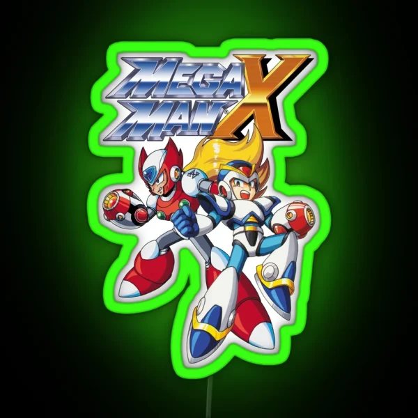 Mega Man X1 RGB Neon Sign