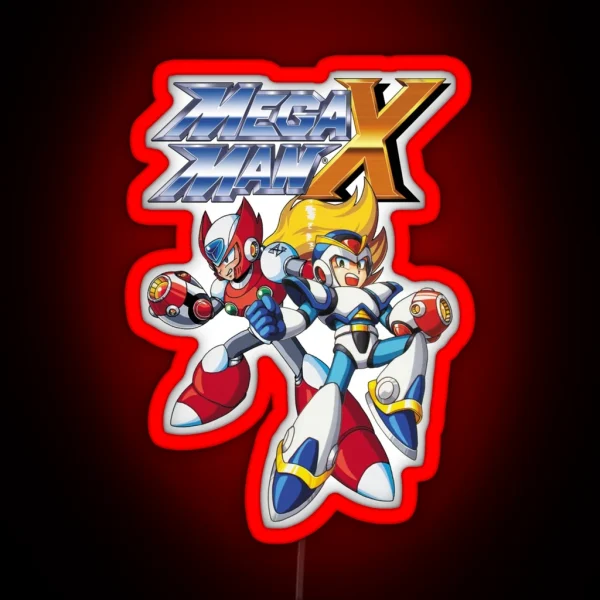 Mega Man X1 RGB Neon Sign
