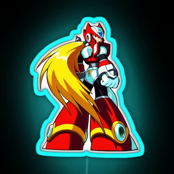 Mega Man Zero Artwork RGB Neon Sign