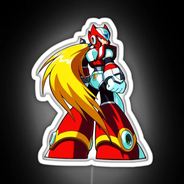 Mega Man Zero Artwork RGB Neon Sign