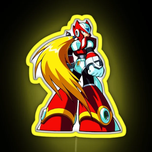 Mega Man Zero Artwork RGB Neon Sign