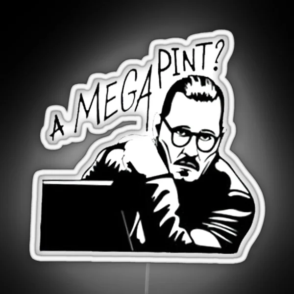 Mega Pint A Mega Pint A Mega Pint RGB Neon Sign