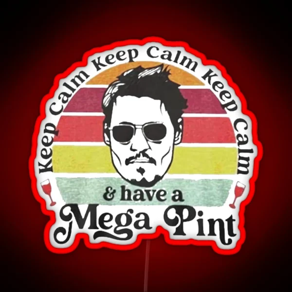 Mega Pint A Mega Pint A Mega Pint RGB Neon Sign