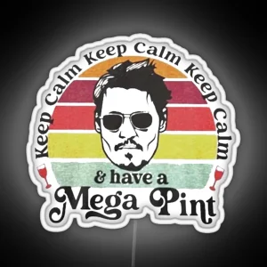 Mega Pint A Mega Pint A Mega Pint RGB Neon Sign