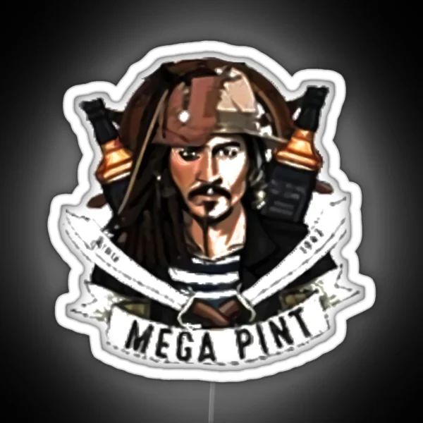 Mega Pint A Mega Pint A Mega Pint RGB Neon Sign