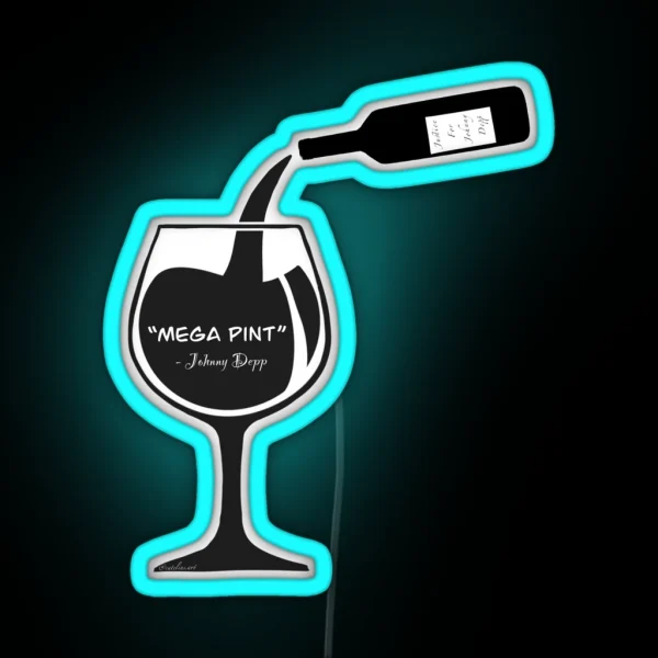 MEGA PINT Johnny Depp RGB Neon Sign
