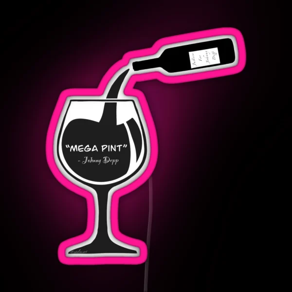 MEGA PINT Johnny Depp RGB Neon Sign