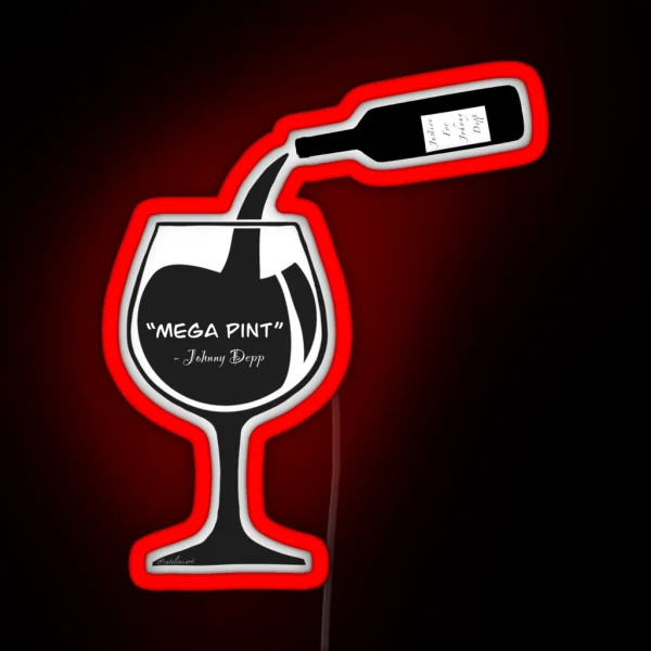 MEGA PINT Johnny Depp RGB Neon Sign