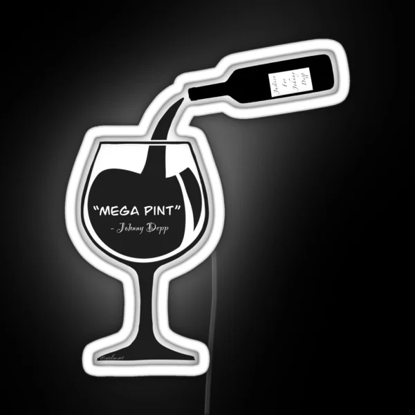 MEGA PINT Johnny Depp RGB Neon Sign