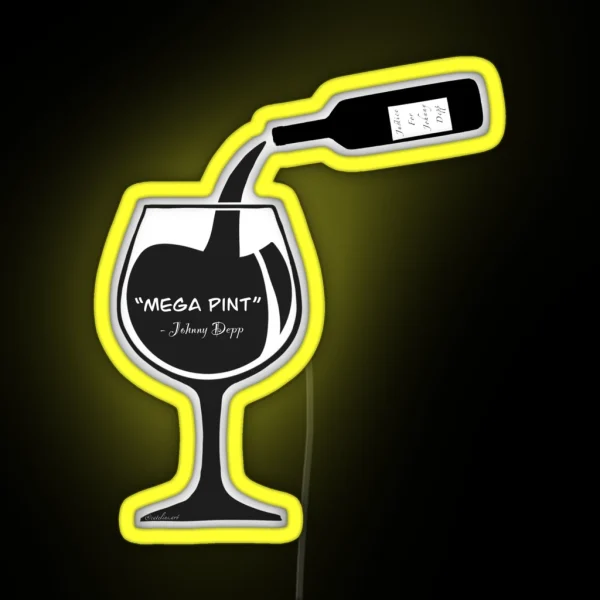 MEGA PINT Johnny Depp RGB Neon Sign