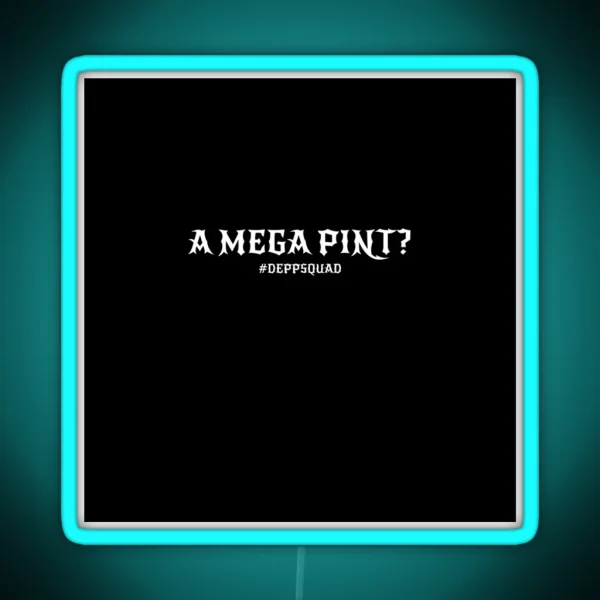 Mega Pint Johnny Depp Trial 2022 Depp Fan RGB Neon Sign